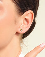 Flush Set Stud Earrings