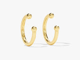 14k Solid Gold Plain Ear Cuff