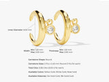 Bezel Set Ear Cuff