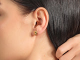 14k Solid Gold Tiger Earrings