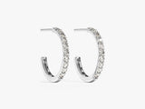 Diamond Birthstone Huggies in 14k Solid Gold