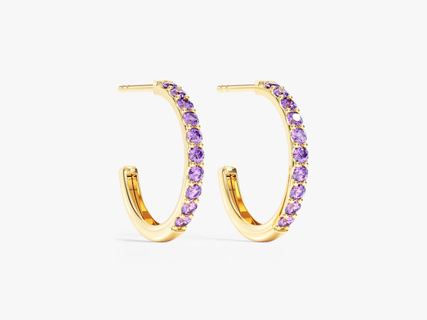 Birthstone Huggies