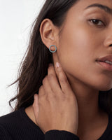 Birthstone Circle Studs