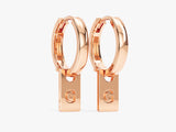 Initial Tag Earrings