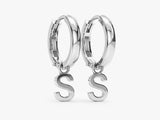 Custom Initial Hoop Earrings
