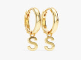 Custom Initial Hoop Earrings