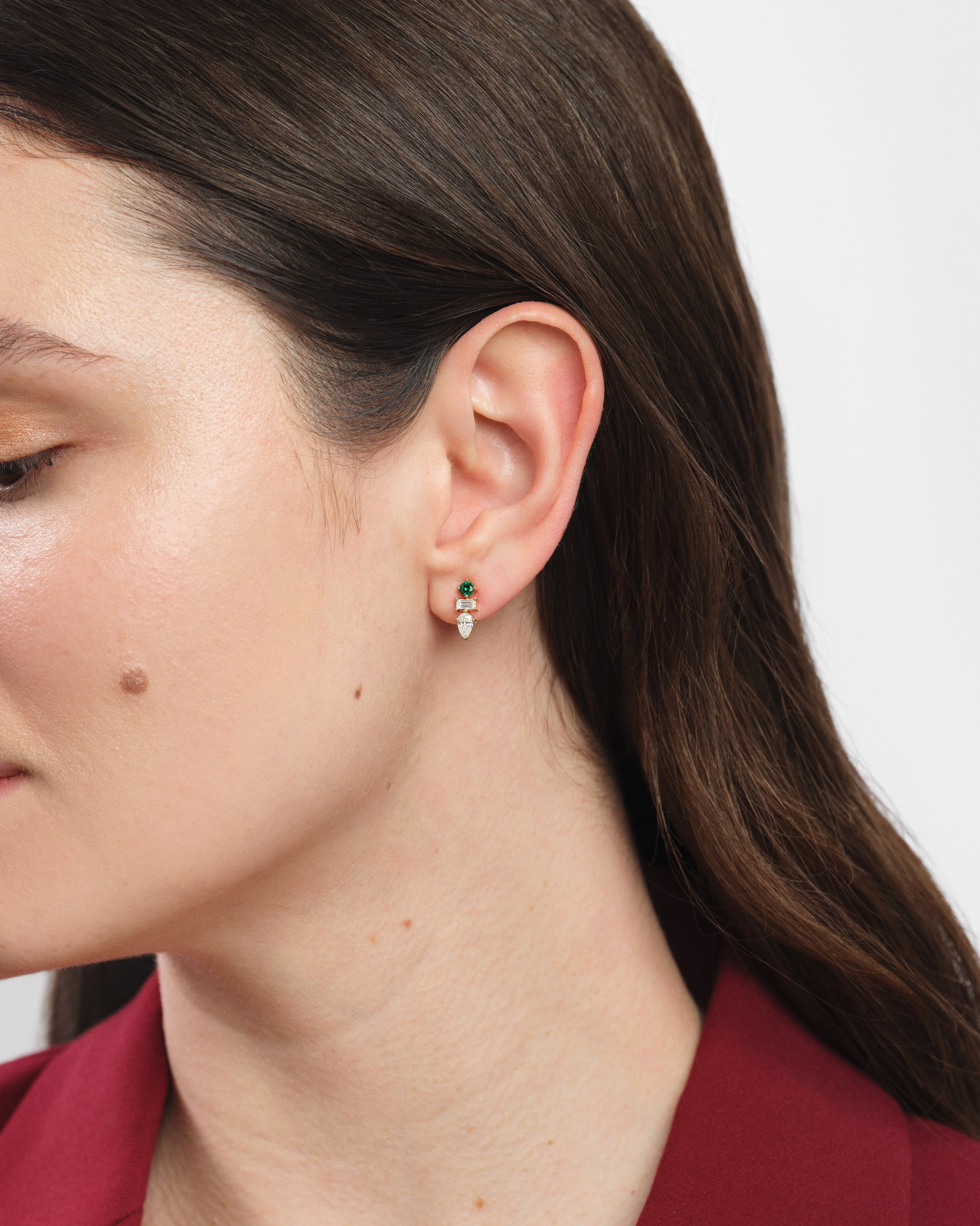 Trio Birthstone Earrings