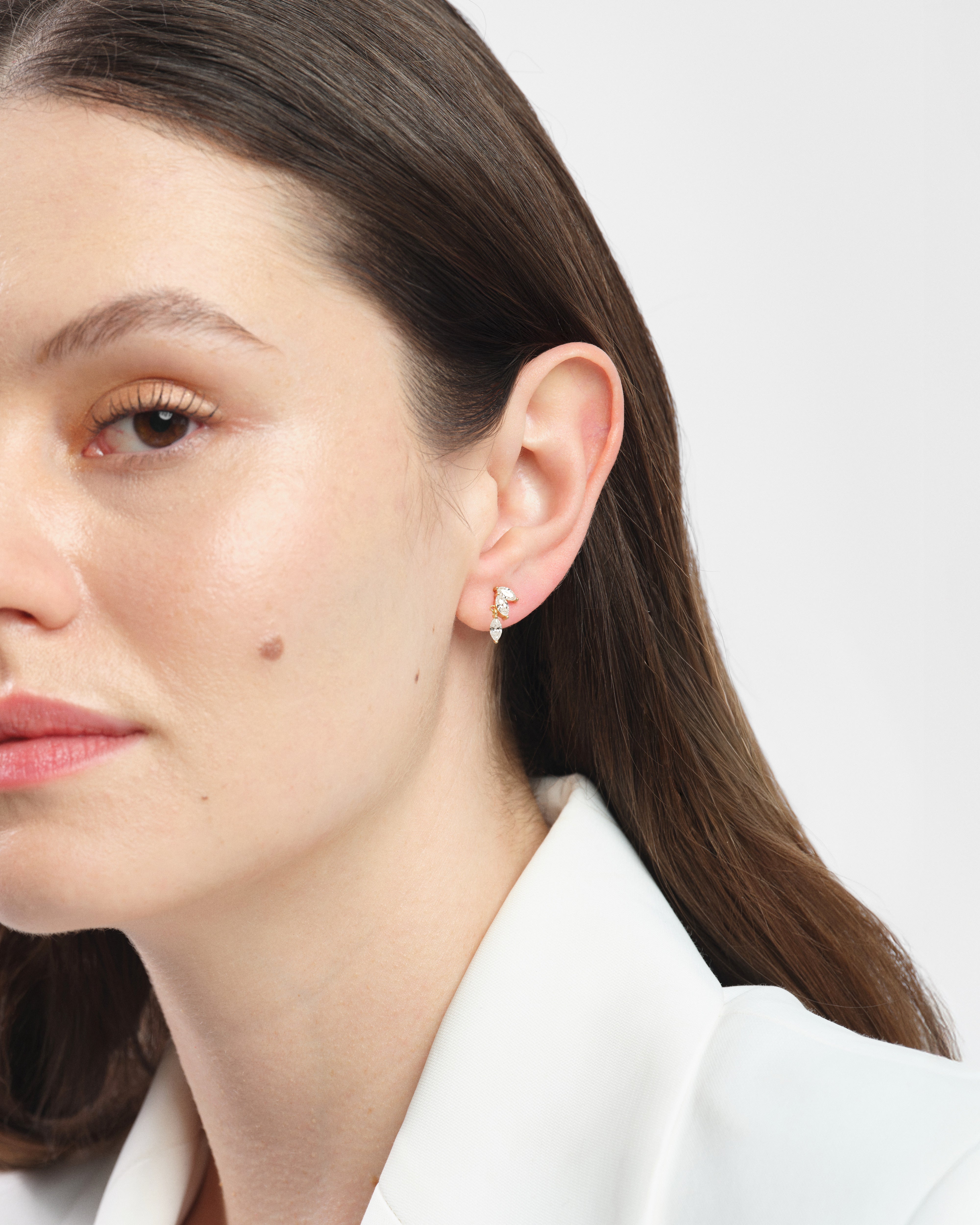 Marquise Stone Drop Earrings