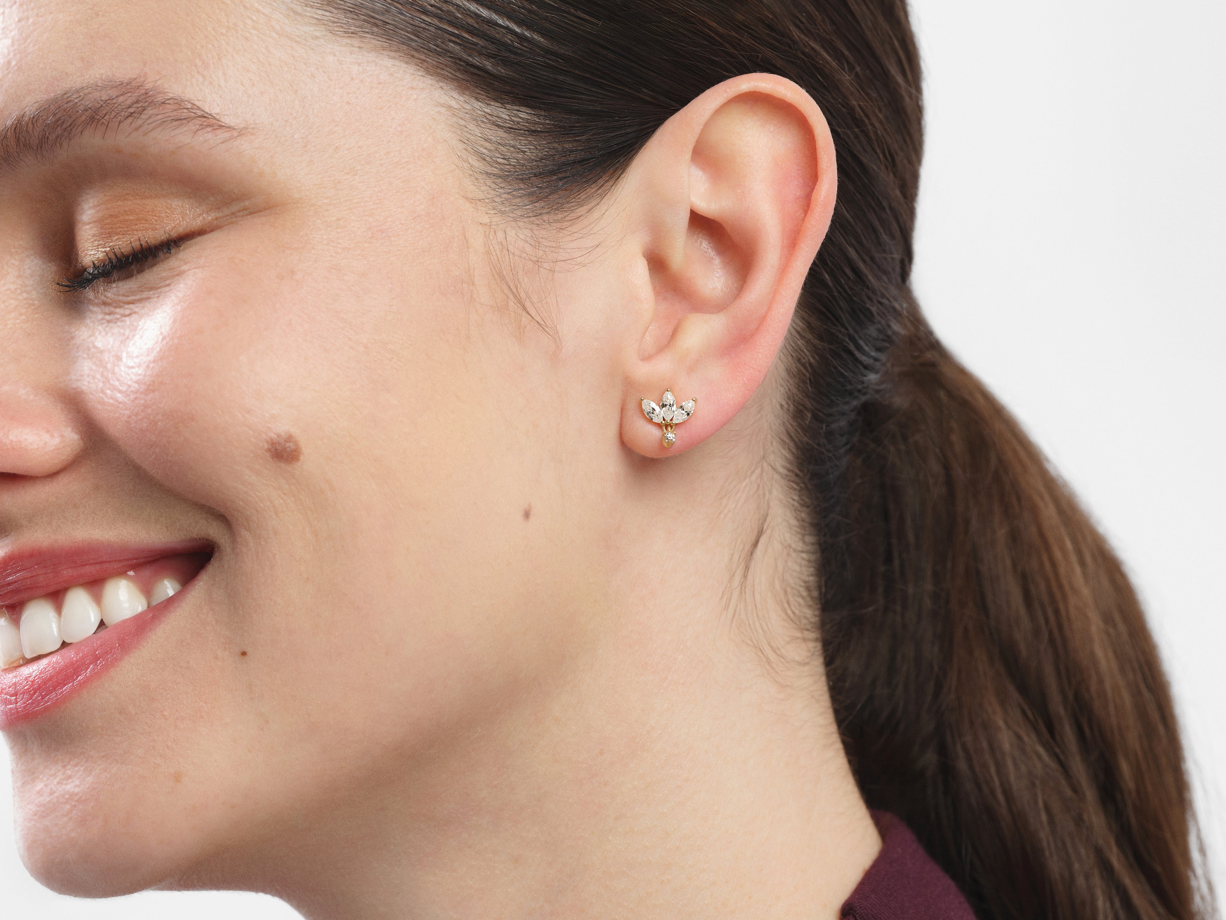 Marquise Crown Earrings