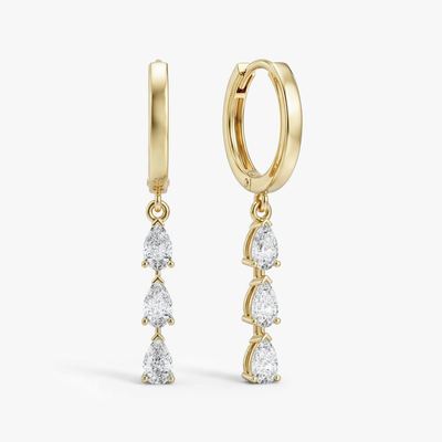 Trio Pear Drop Earrings