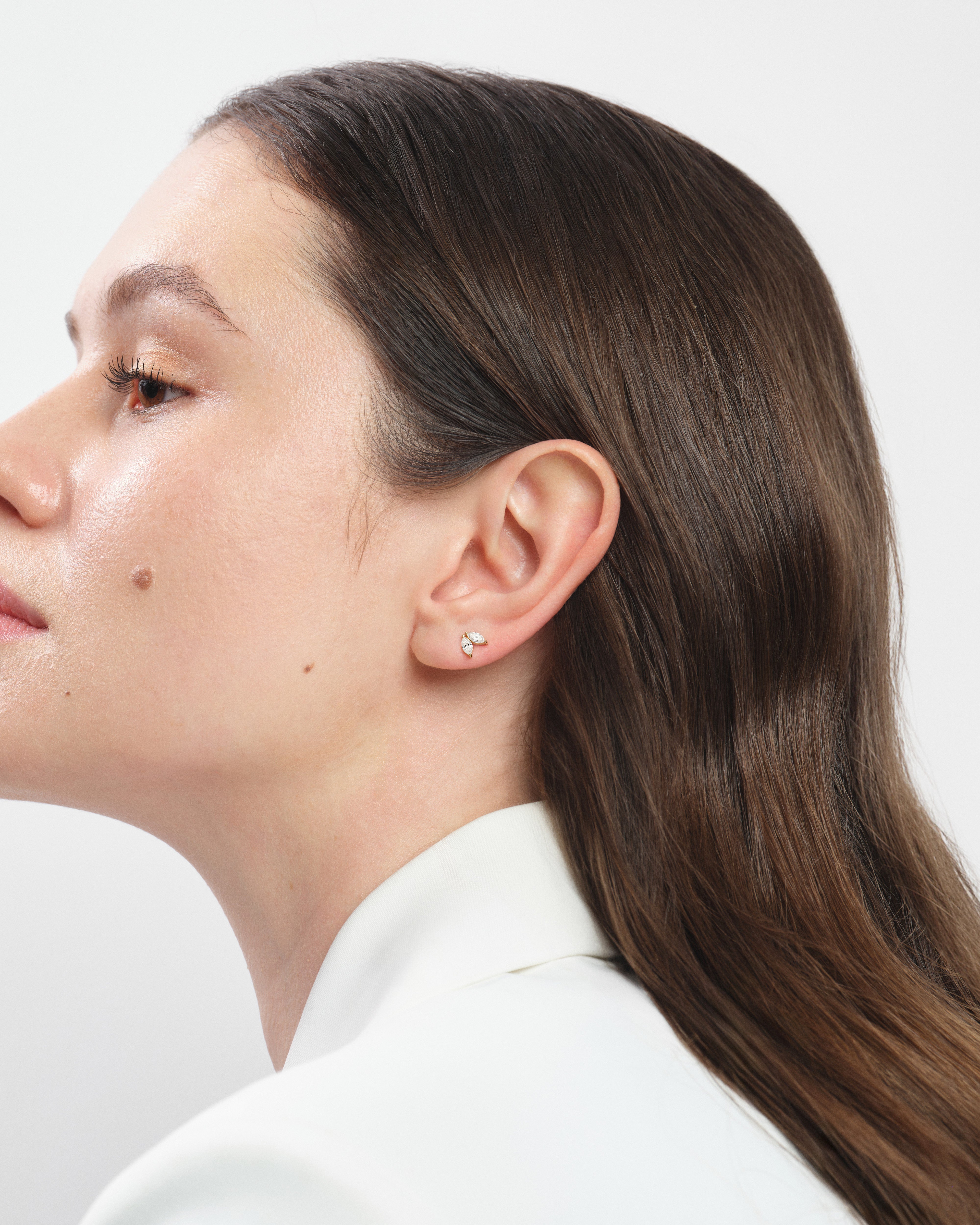 Duo Pear Stud Earrings