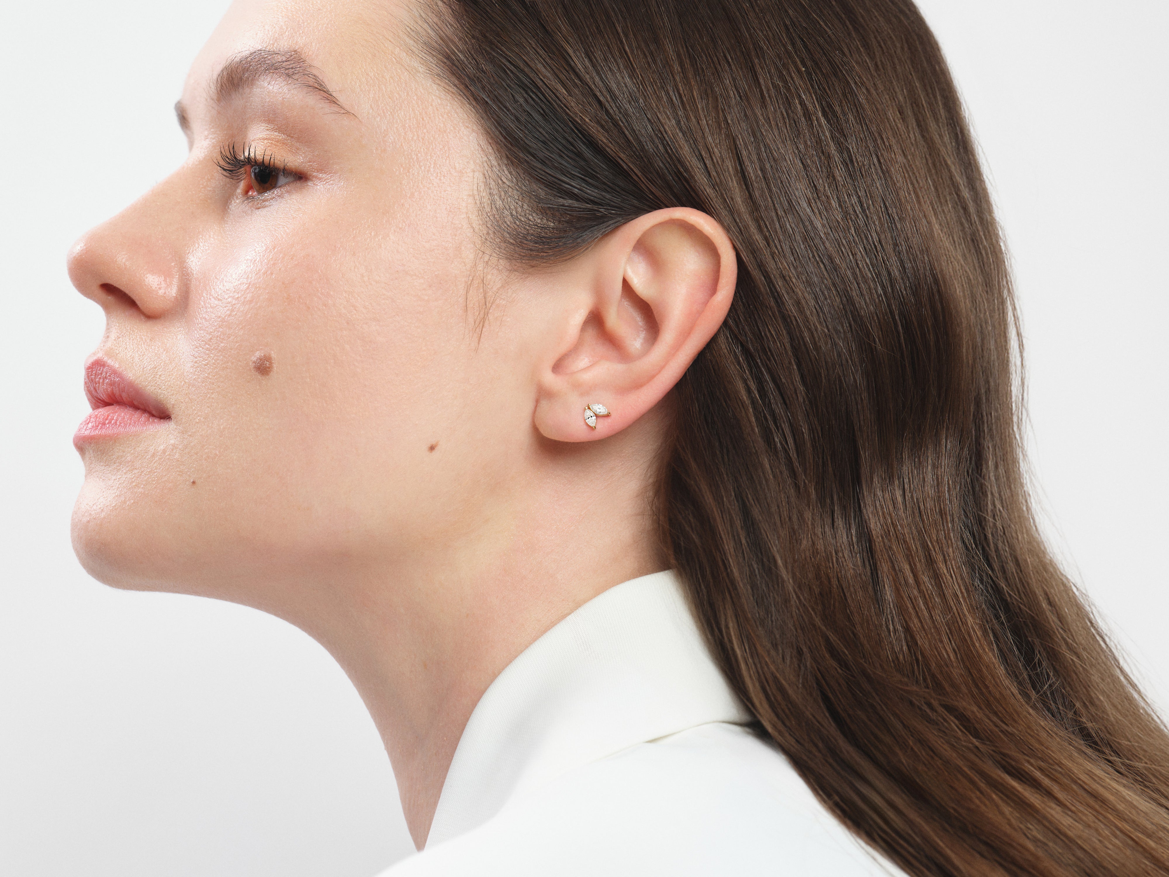 Duo Pear Stud Earrings