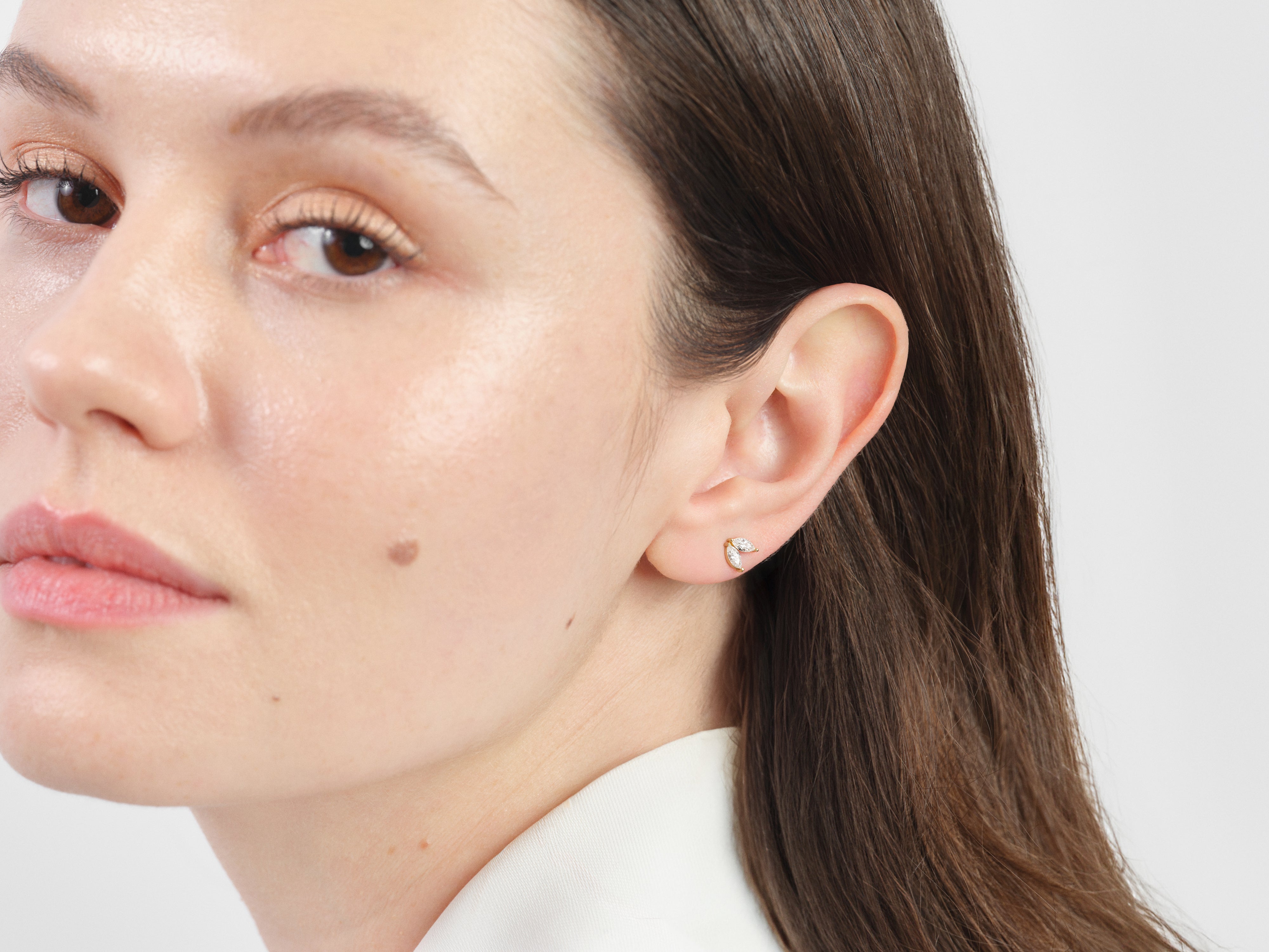 Duo Pear Stud Earrings