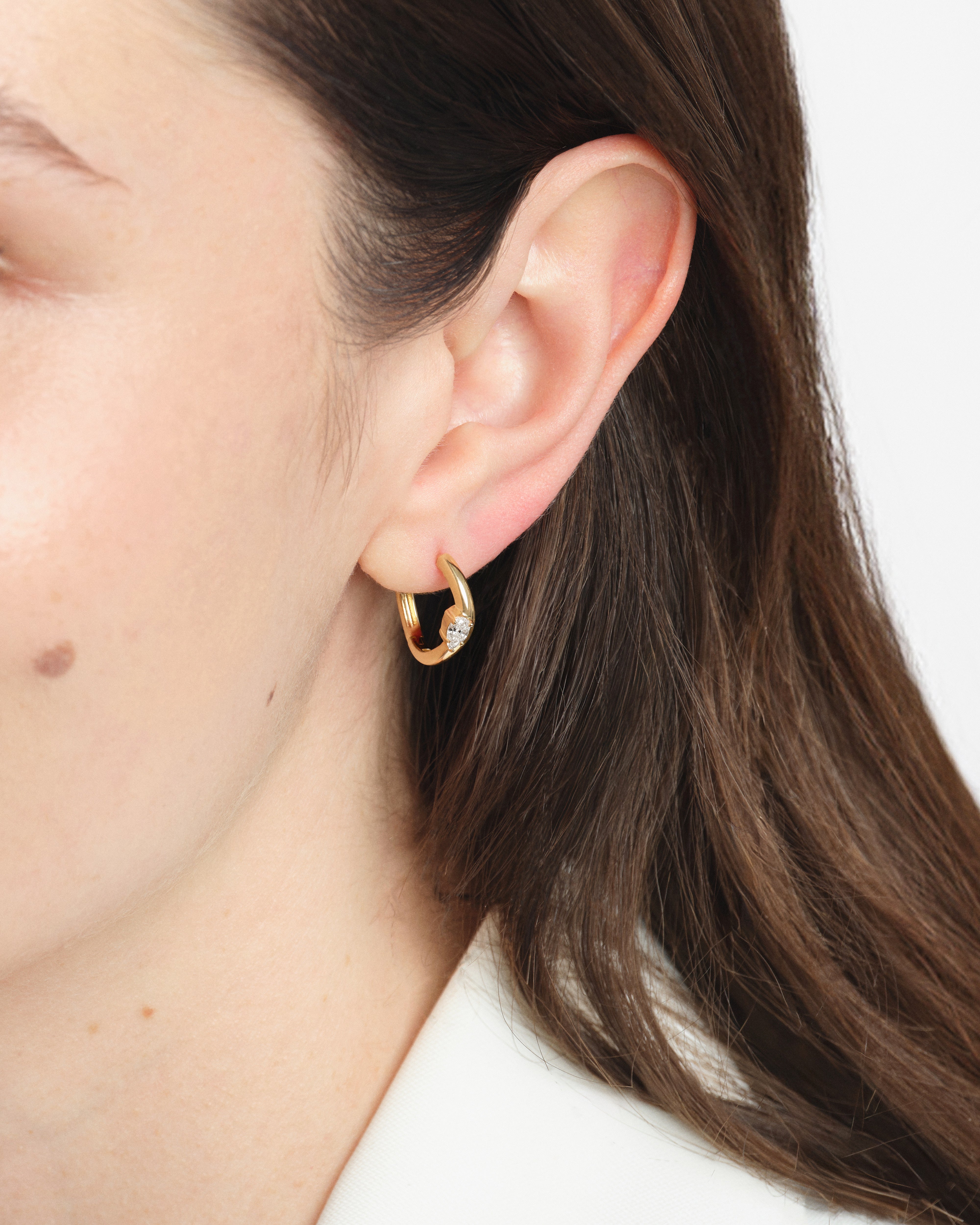 Curved Hoop Earrings