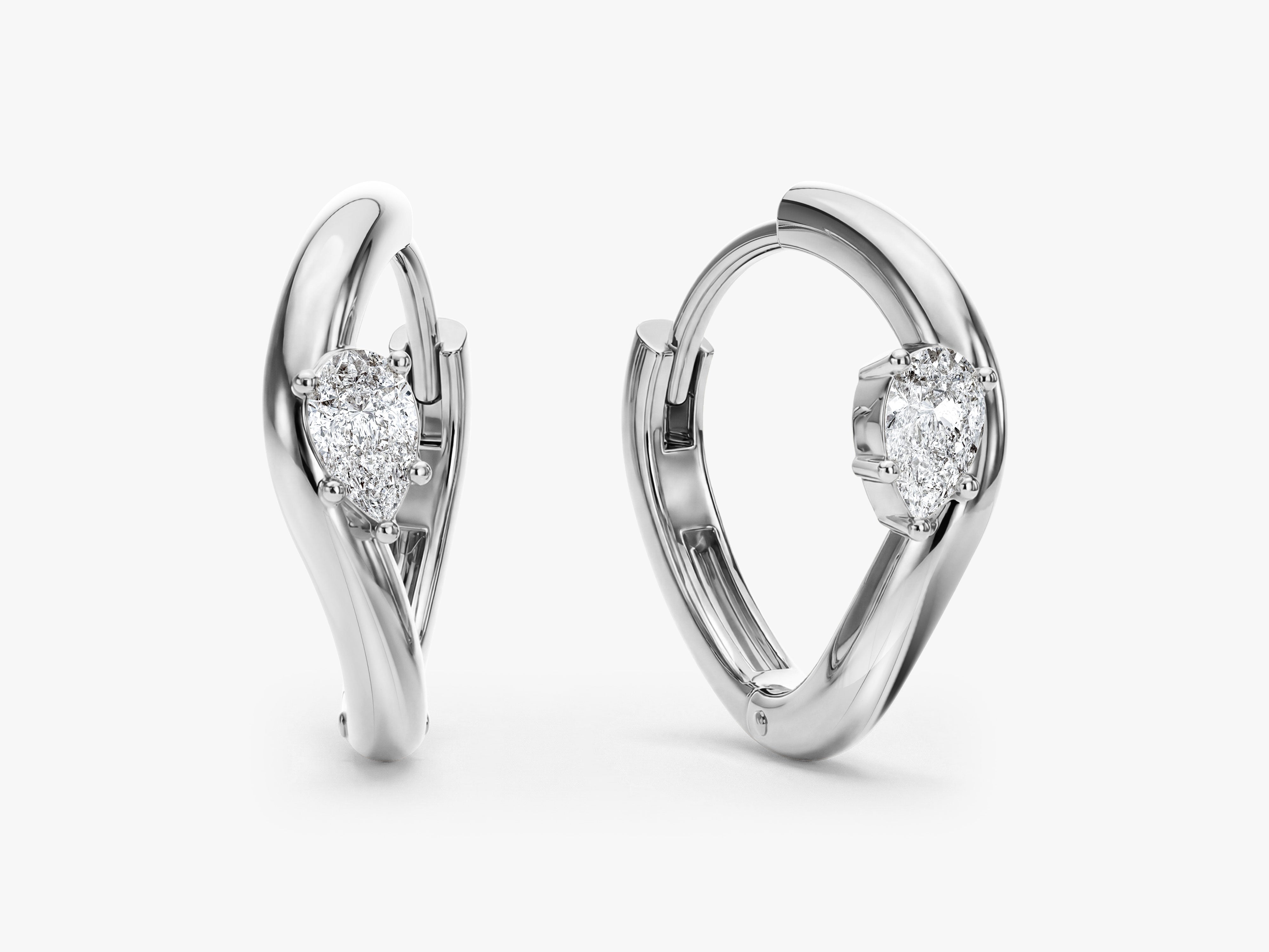 Curved Hoop Earrings