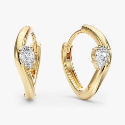 Curved Hoop Earrings