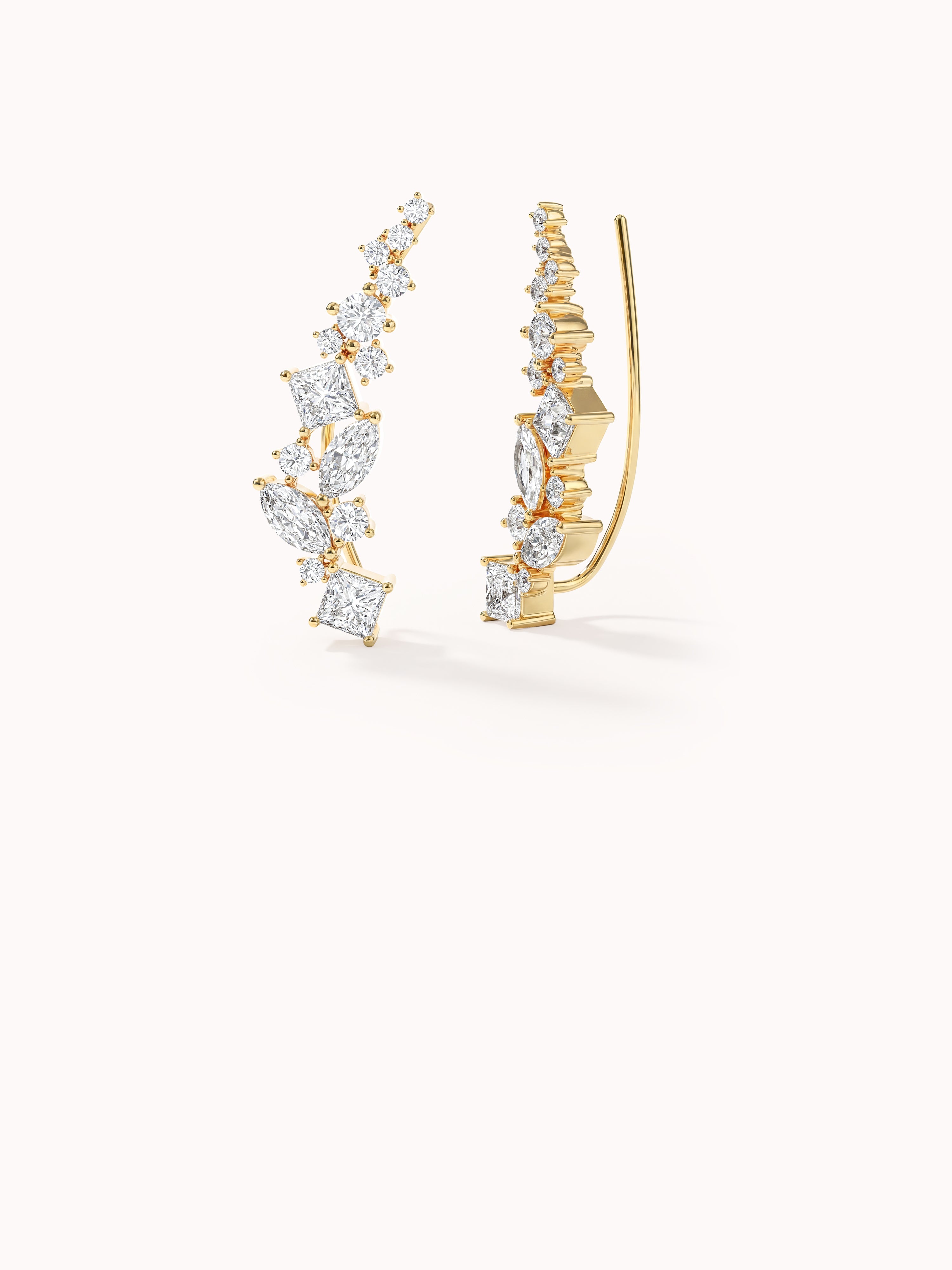 Curved Climber Earrings