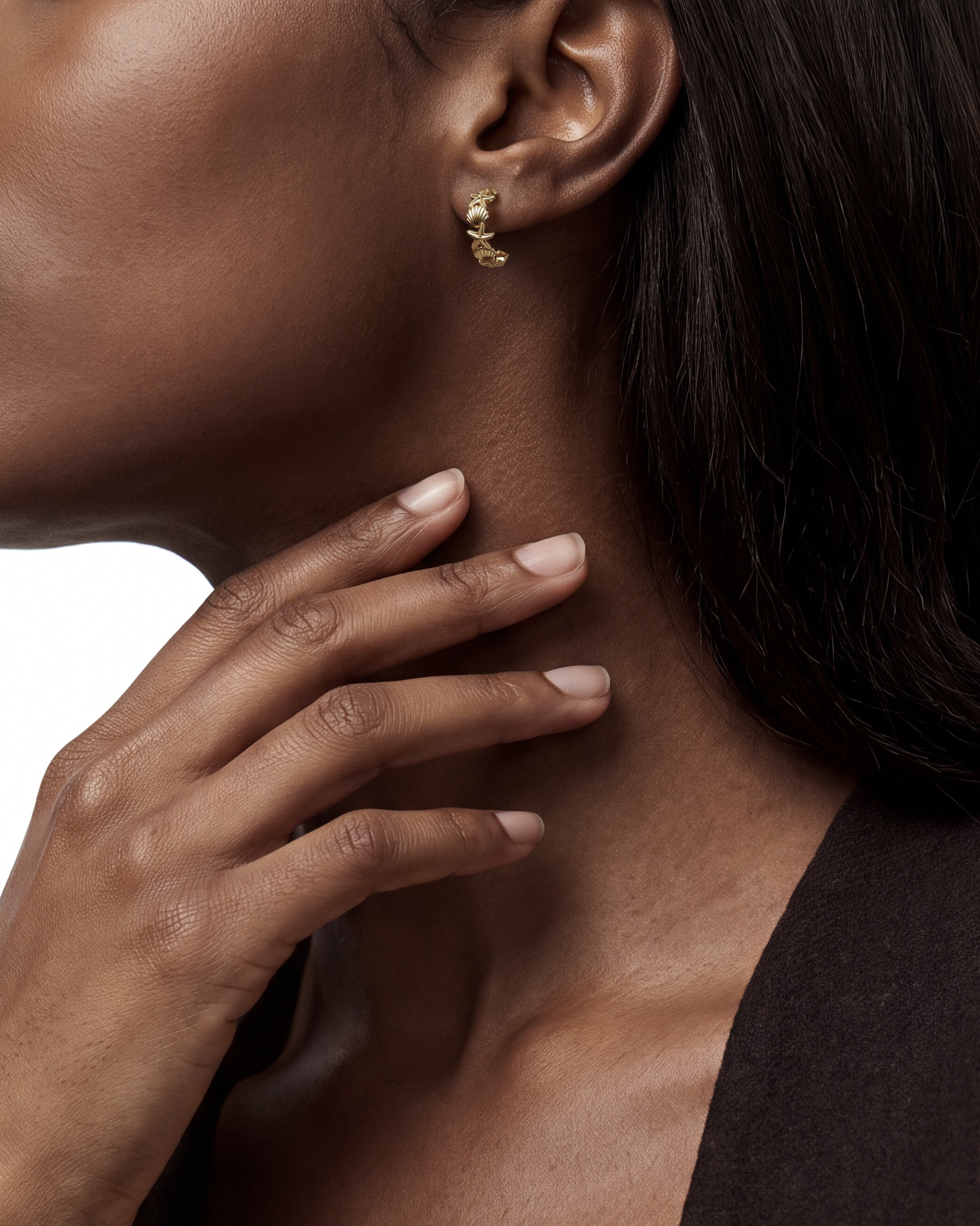 Sea Treasure Hoop Earrings