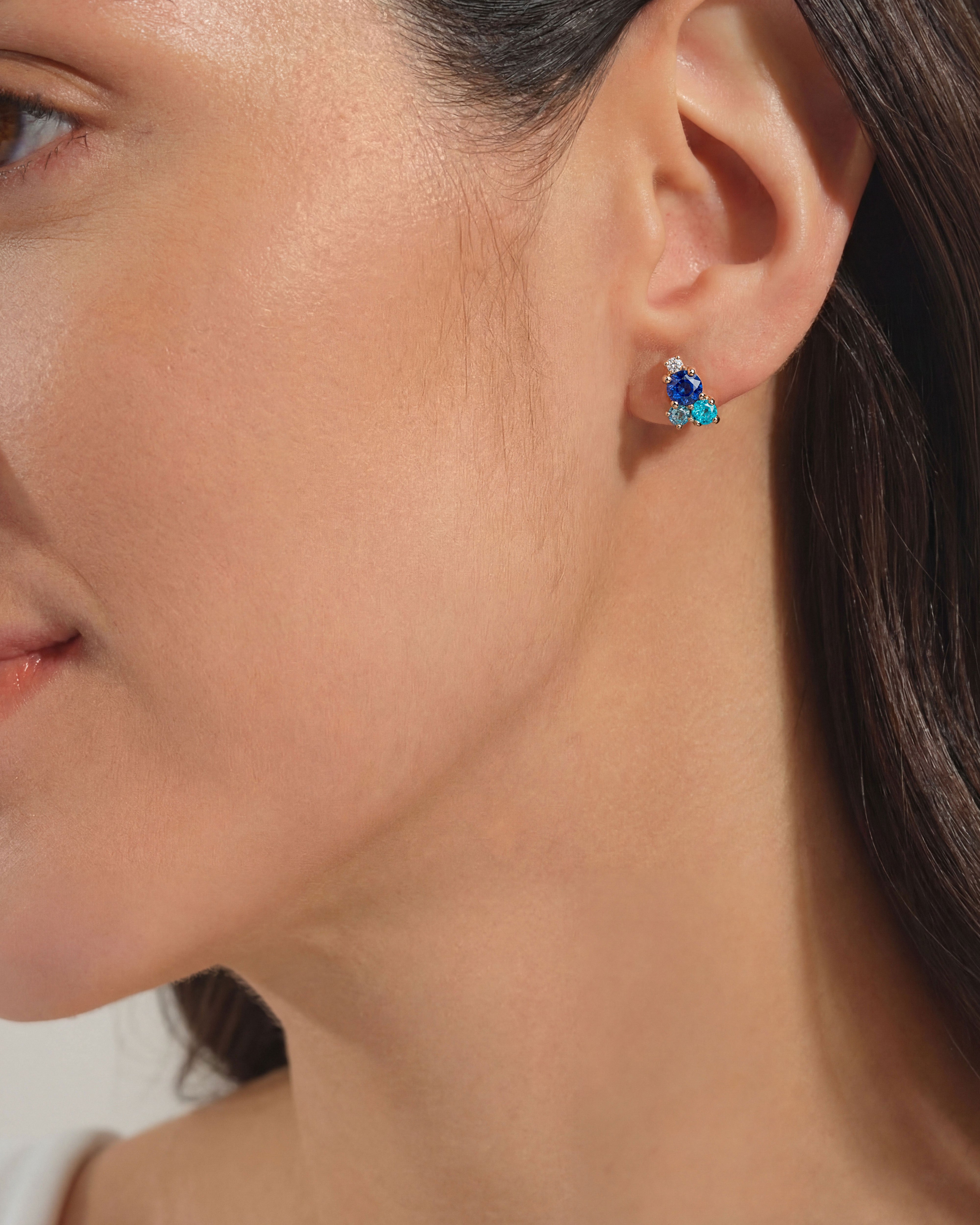 Birthstone Cluster Studs