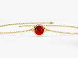 Bezel Set Birthstone Bracelet
