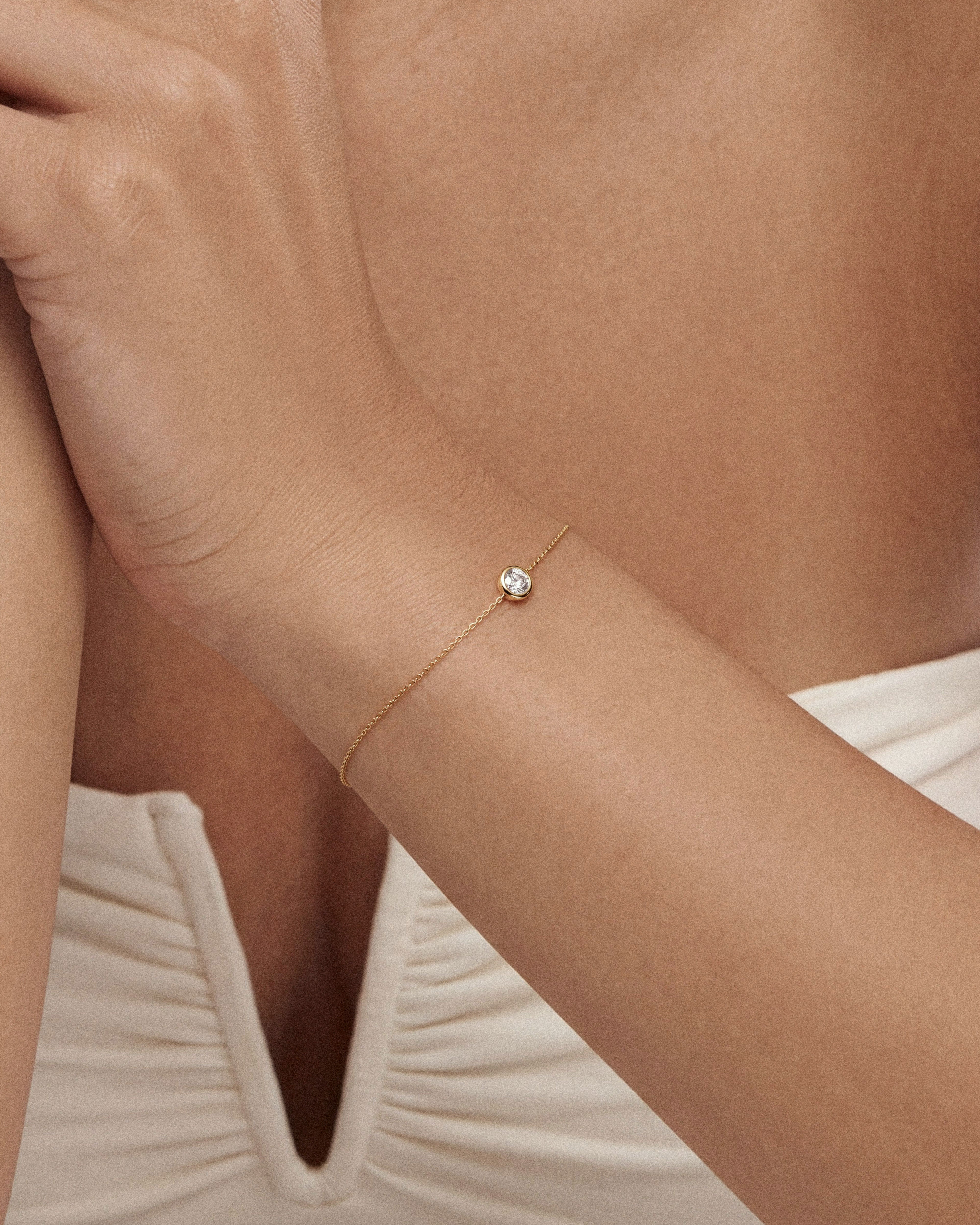 Bezel Set Bracelet
