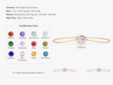 Bezel Set Birthstone Bracelet