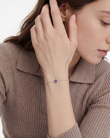 Bezel Set Birthstone Bracelet