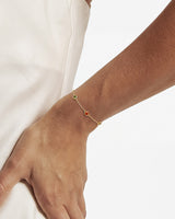 Bezel Set Birthstone Station Bracelet