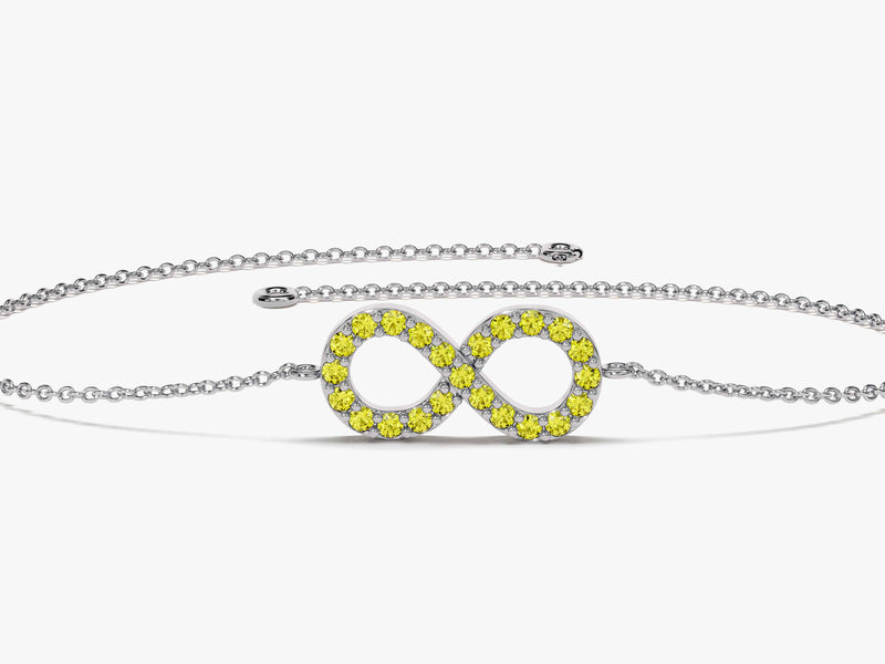 Infinity Birthstone Bracelet