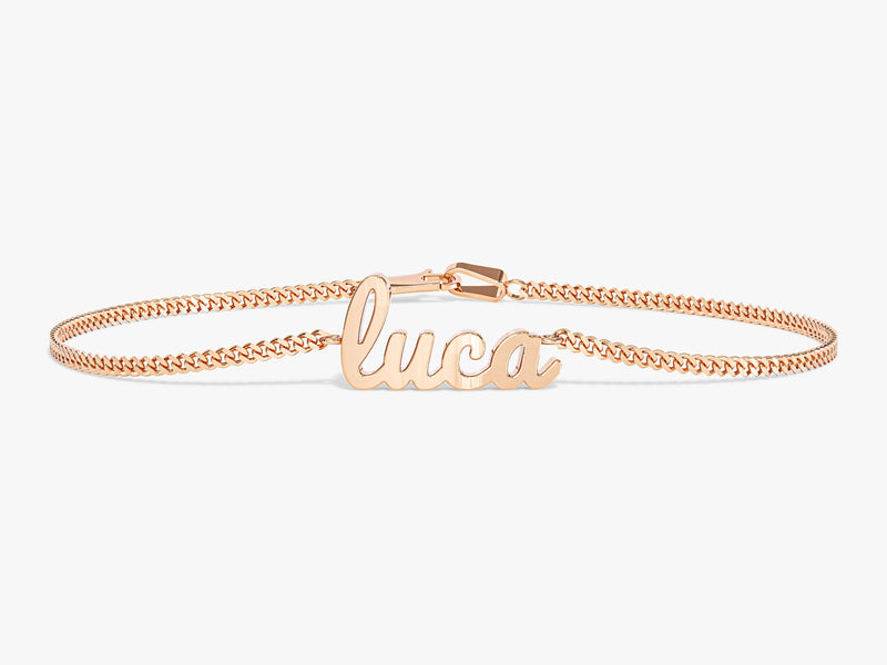 Cuban Chain Name Bracelet