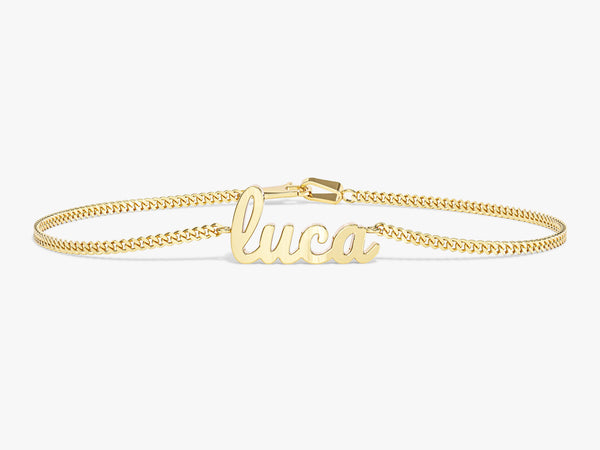 Cuban Chain Name Bracelet
