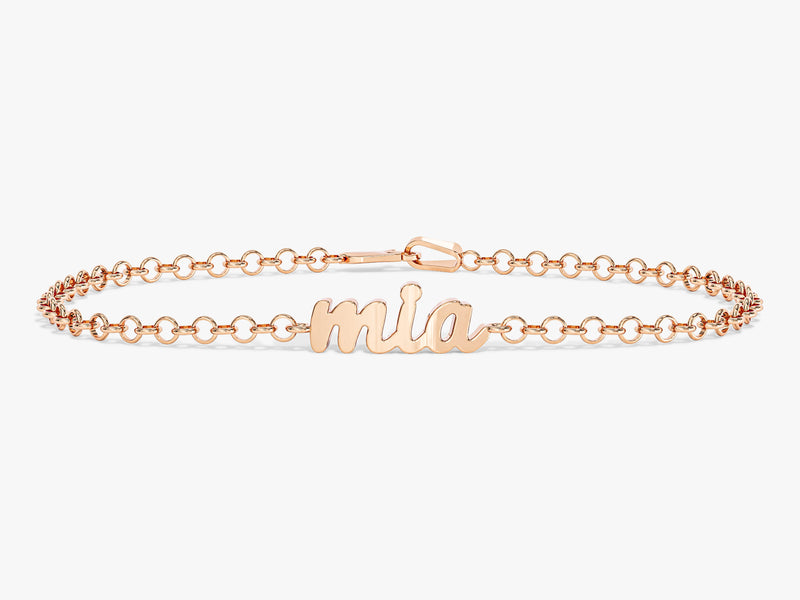 Rolo Chain Name Bracelet