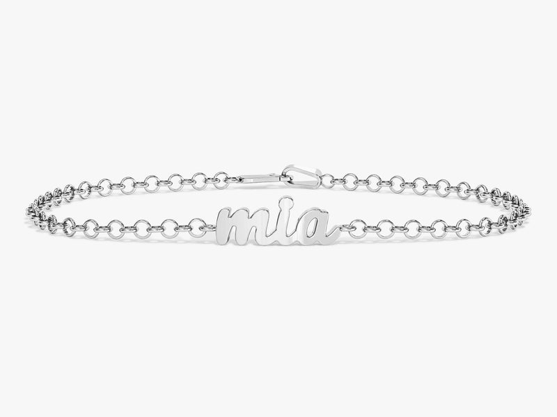 Rolo Chain Name Bracelet