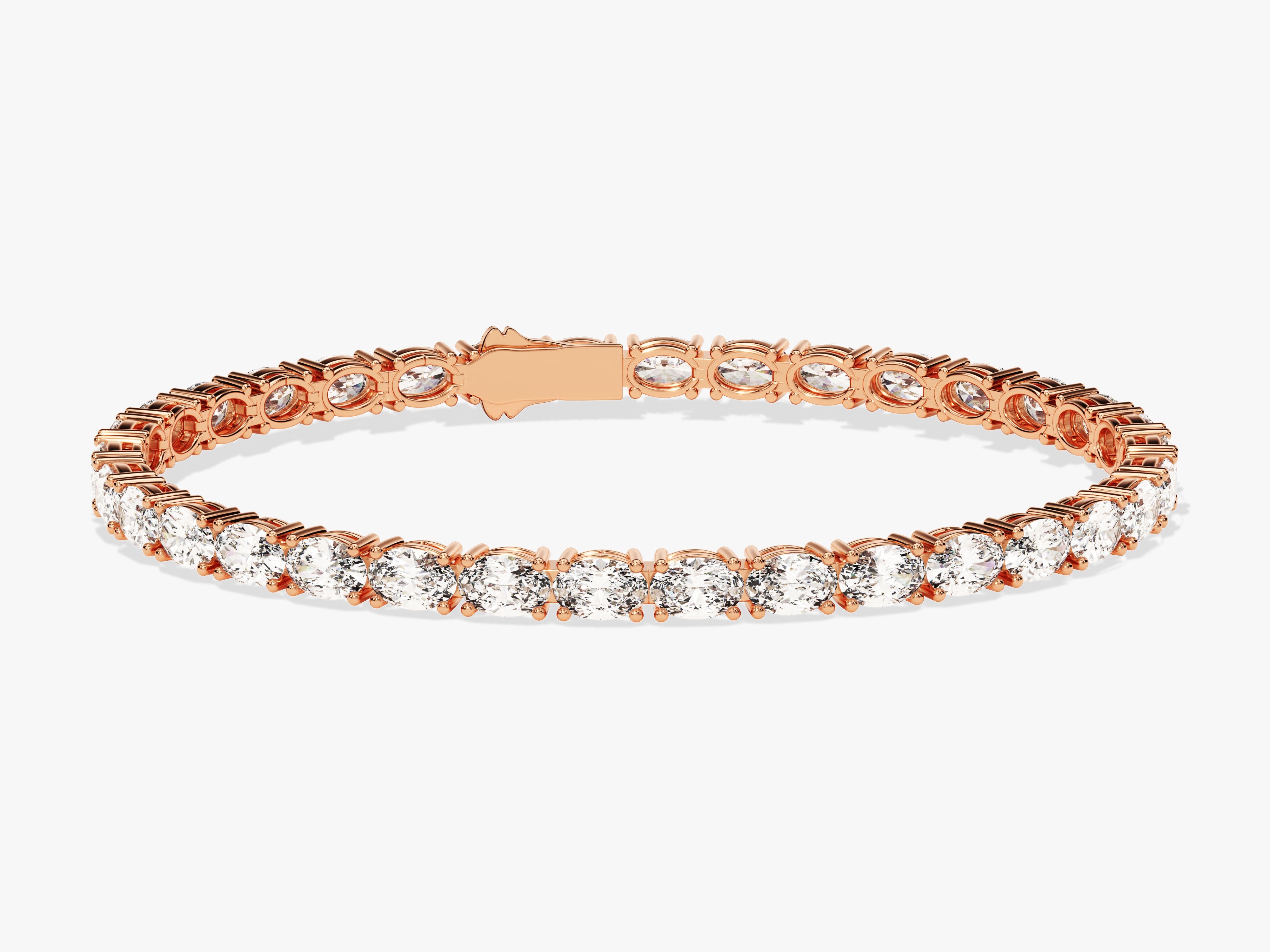 Rose gold diamond tennis bracelet for jewelry lovers