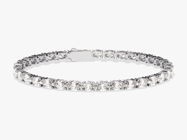 Oval Cut Diamond Tennis Bracelet