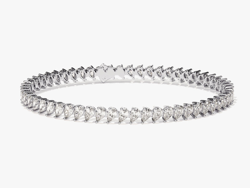 Pear Cut Diamond Tennis Bracelet