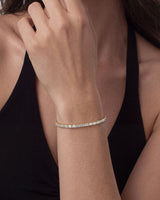 Emerald Cut Lab Diamond Tennis Bracelet