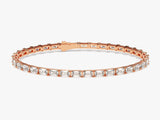 Emerald Cut Lab Diamond Tennis Bracelet