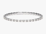 Emerald Cut Lab Diamond Tennis Bracelet