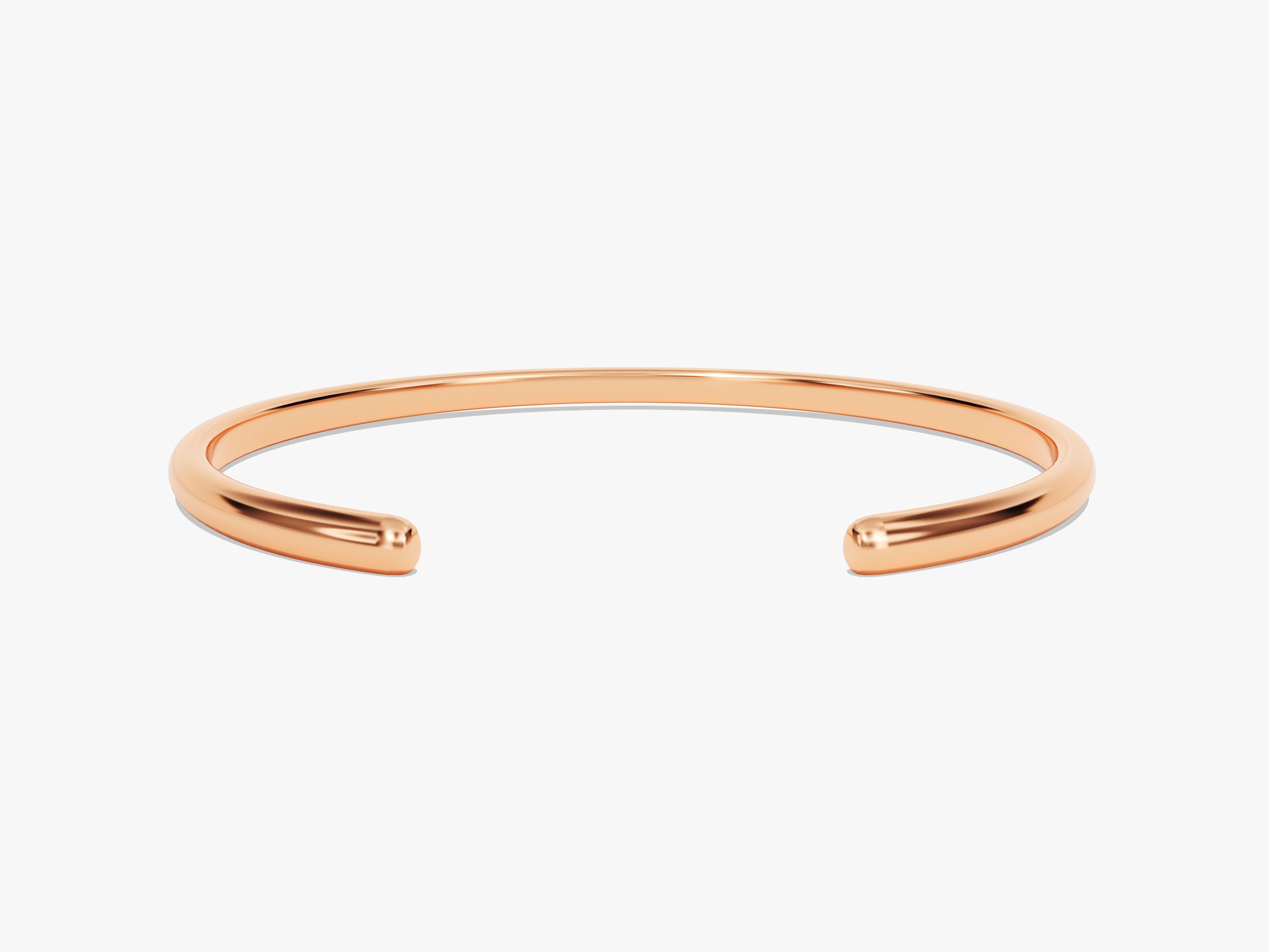 Rose gold cuff bracelet, elegant jewelry for women