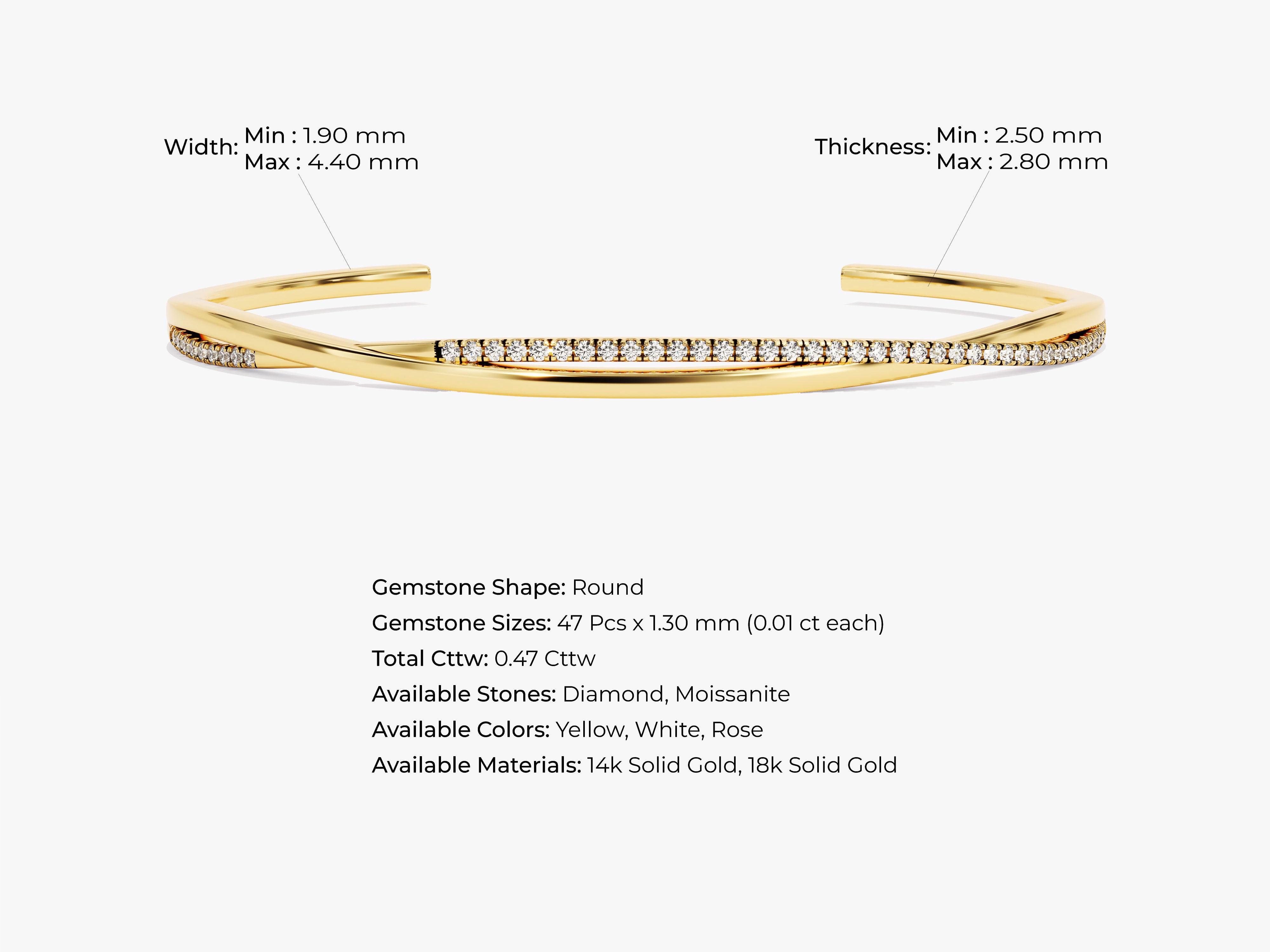 Diamond-accented gold bangle bracelet, jewelry, fine jewelry