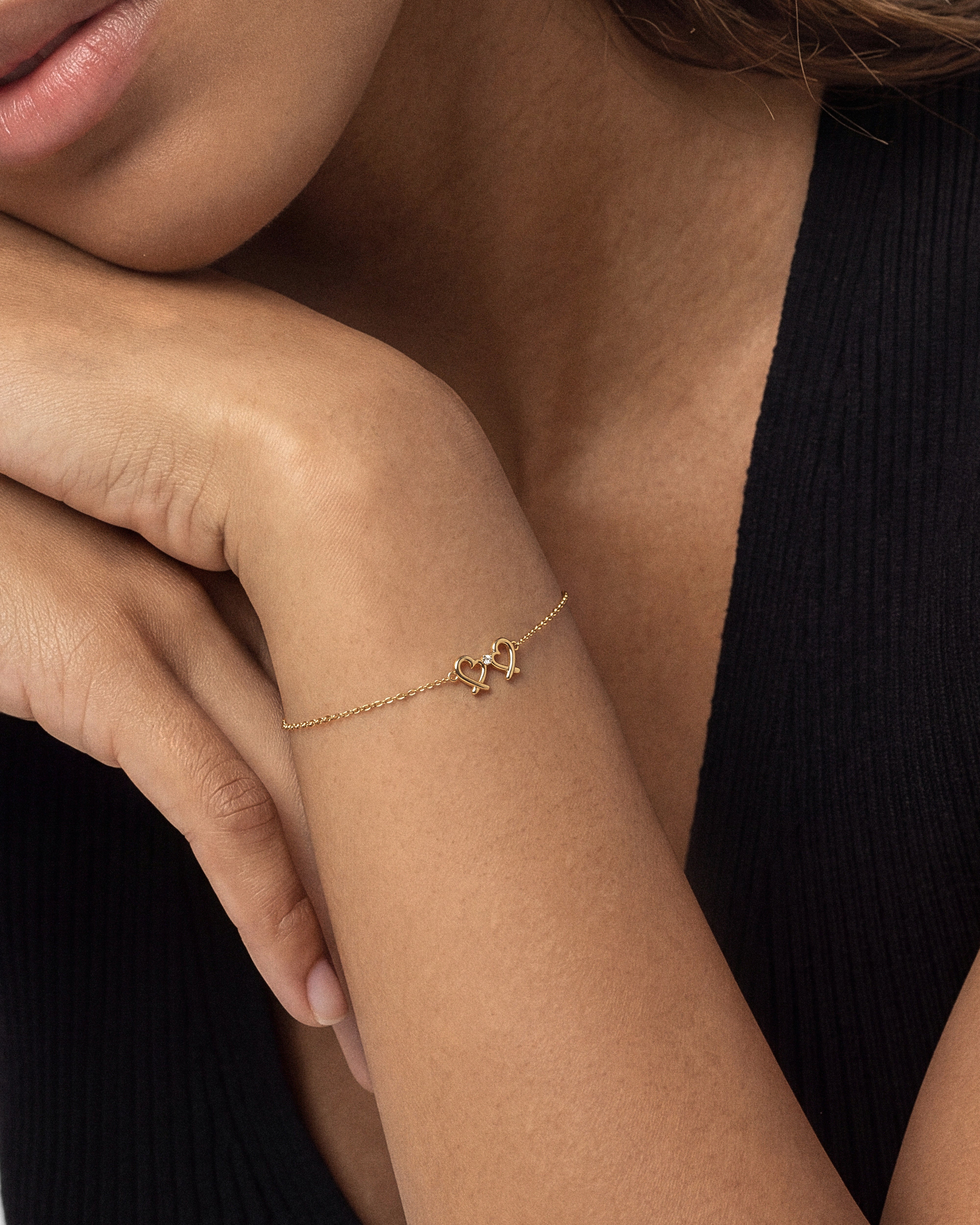 Double Heart Bracelet
