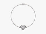 Heart Shaped Leaf Bracelet in 14k Gold