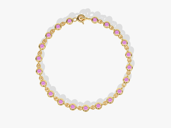 Eternity Birthstone Bracelet - Gold Vermeil