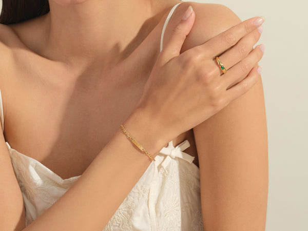 Cuban Chain Tag Name Bracelet
