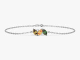 Oval Multi Birthstone Bracelet