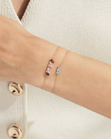 Oval Multi Birthstone Bracelet