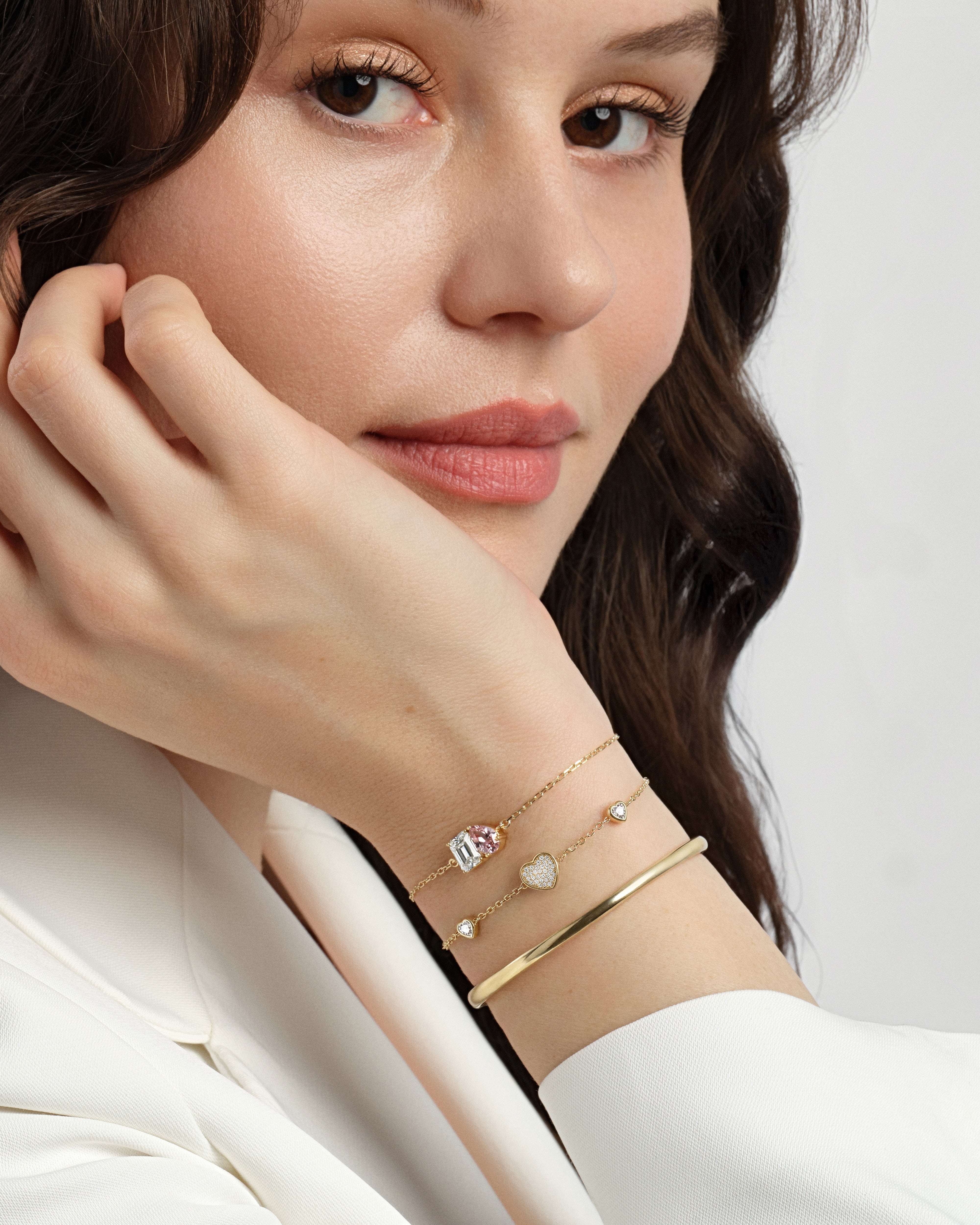 Emerald & Pear Birthstone Bracelet