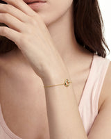 Open Circle Diamond Bracelet