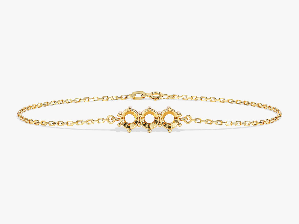 Round-Cut Birthstone Family Bracelet | Eternate